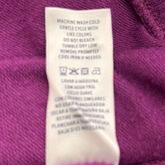 Splendid Purple Ombre Fleece Top   Sz. Lg - Picture 7 of 7